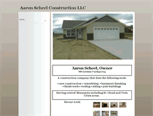 Tablet Screenshot of aaronscheelconstruction.com